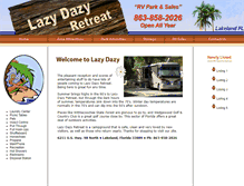 Tablet Screenshot of lazydazyretreat.com